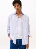 Multi Regular Fit Stripe Linen Shirt  Men