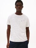 Multi Ριγέ T-Shirt Με Κεντητή Σημαία  Άνδρες