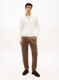 Καφέ Harlem Πλισέ Κοτλέ Παντελόνι Chinos Σε Tapered Γραμμή  Άνδρες