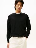 Black Performance Tech Wool Crew Neck Jumper  Men