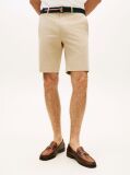 Beige Denton Belted Twill Slim Bermuda Shorts  Men
