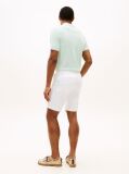 White Denton Twill Slim 9.5" Inseam Bermuda Shorts  Men