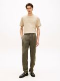 Beige Tonal Logo Interlock Knit T-Shirt  Men