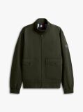 Green Logo Patch Zip-Thru Harrington Jacket  Men