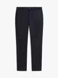 Blue Bleecker Slim Printed Structured Chinos  Men
