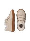 Beige Teddy Lined Velcro Sneakers  Girls