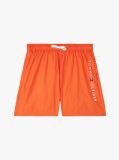 Orange Original Logo Mid Length Swim Shorts  Boys