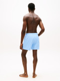 Blue Essential Flag Jacquard Mid Length Swim Shorts  Men