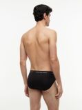 Black 3-Pack Signature Repeat Logo Waistband Briefs  Men