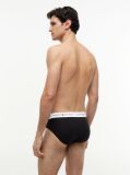 Black 3-Pack Signature Repeat Logo Waistband Briefs  Men