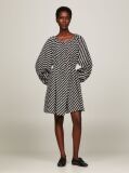 Multi Jagged Print Oversized Knee Length Dress  Women