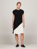 Multi Colour-Blocked Knee Length Dress  Women