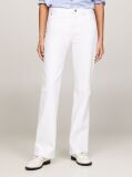 White Maddie Mid Rise Bootcut White Jeans  Women