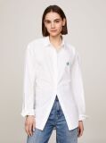 White TH Monogram Waisted Regular Fit Shirt  Women