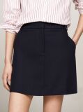 Blue Flag Embroidery A-Line Mini Skirt  Women