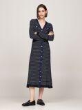 Multi V-Neck Slim Bodycon Midi Jumper Dress  Women
