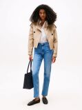 Blue Faded Mid Rise Straight Leg Jeans  Women