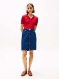 Blue Straight Denim Mini Skirt  Women