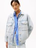 Μπλε Oversized Denim Τζάκετ  Γυναίκες