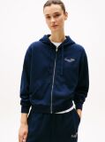 Blue Logo Zip-Thru Hoody  Women