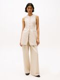 Beige Relaxed Straight Leg Pants  Women