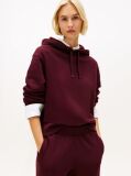 Κόκκινο Hoody Με Κεντητό Λογότυπο Και Κορδόνι  Γυναίκες