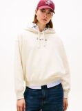 Μπεζ Άνετο Fleece Hoody Με Λογότυπο  Γυναίκες