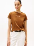 Χακί T-Shirt Με Λογότυπο  Γυναίκες