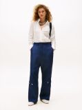 Blue The Runway Collection Linen Blend Cargo Trousers  Women