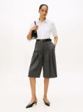 Γκρι Ριγέ Oversized Παντελόνι Culotte  Γυναίκες