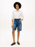 Blue Denim Relaxed Bermuda Shorts  Women