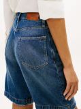 Blue Denim Relaxed Bermuda Shorts  Women