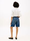 Blue Denim Relaxed Bermuda Shorts  Women