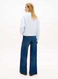 Blue Crest Embroidery Relaxed Terry Sweatshirt  Women