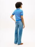 Multi Gold-Tone Button Cable Knit Short Sleeve Jumper  Women