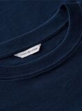 Μπλε Boxy T-Shirt Με Πλέξη Interlock  Γυναίκες