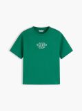 Πράσινο T-Shirt Με Κλασική Λαιμόκοψη Και Λογότυπο  Γυναίκες