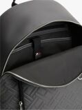 Grey Modern Flag Metal Logo Dome Backpack  Men