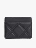 Black Quilted Card Holder  Women