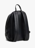 Black Metal Logo Dome Backpack  Women