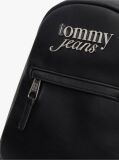 Black Metal Logo Dome Backpack  Women