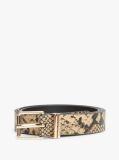 Multi Leather Snake Print Belt  Women