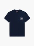 Μπλε Βαμβακερό T-Shirt Με Signature Λογότυπο  Άνδρες