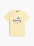 Κίτρινο Βαμβακερό T-Shirt  Άνδρες