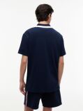 Blue Relaxed Fit Global Stripe Polo Shirt  Men