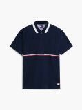Blue Relaxed Fit Global Stripe Polo Shirt  Men