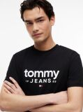 Μαύρο Slim T-Shirt Με Λογότυπο Και Σχέδιο  Άνδρες