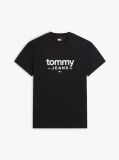 Μαύρο Slim T-Shirt Με Λογότυπο Και Σχέδιο  Άνδρες