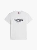 White Logo Graphic Slim T-Shirt  Men