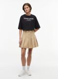 Μαύρο Oversized Βαμβακερό T-Shirt Με Ξεθωριασμένο Φινίρισμα  Γυναίκες